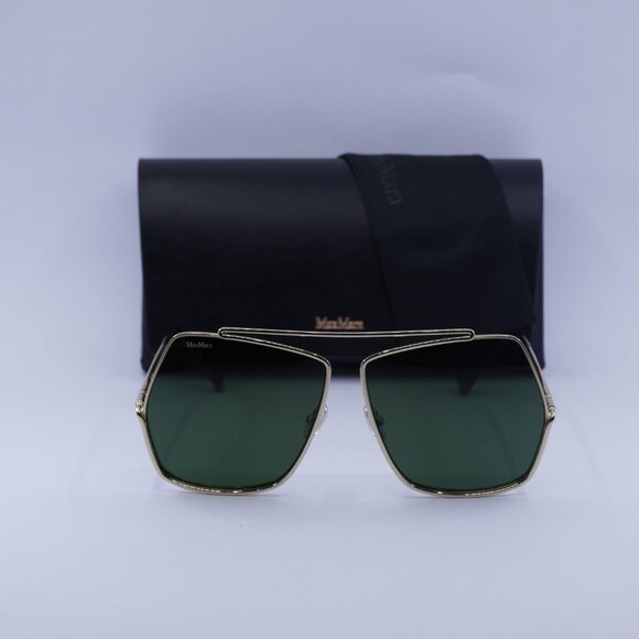 MaxMara ELSA MM0006 08A Geometric Sunglasses - Ruthenium/Smoke - Picture 4 of 14